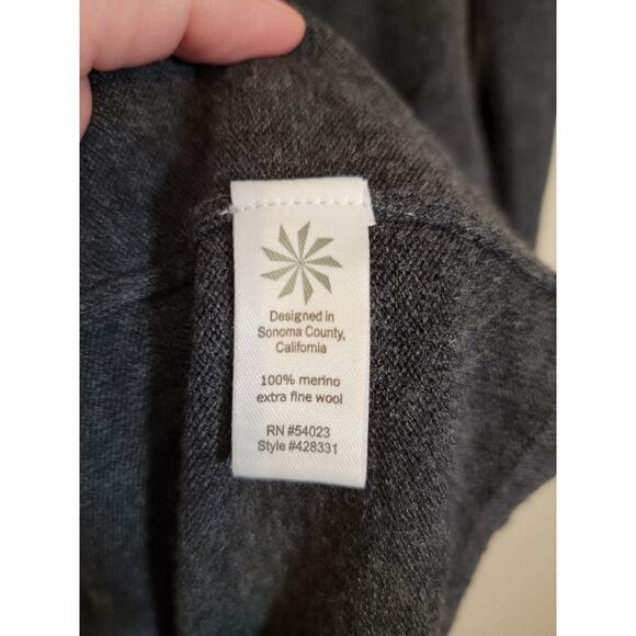 Athleta Women's 100%  Merino Wool Cowl Neck Knit Sweater Dress Heather Gray XS - Picture 6 of 6